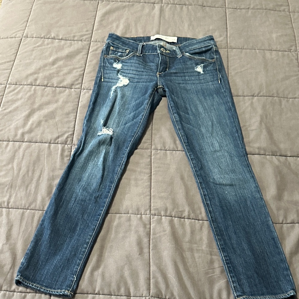 Abercrombie & Fitch Blue Straight Leg Jeans